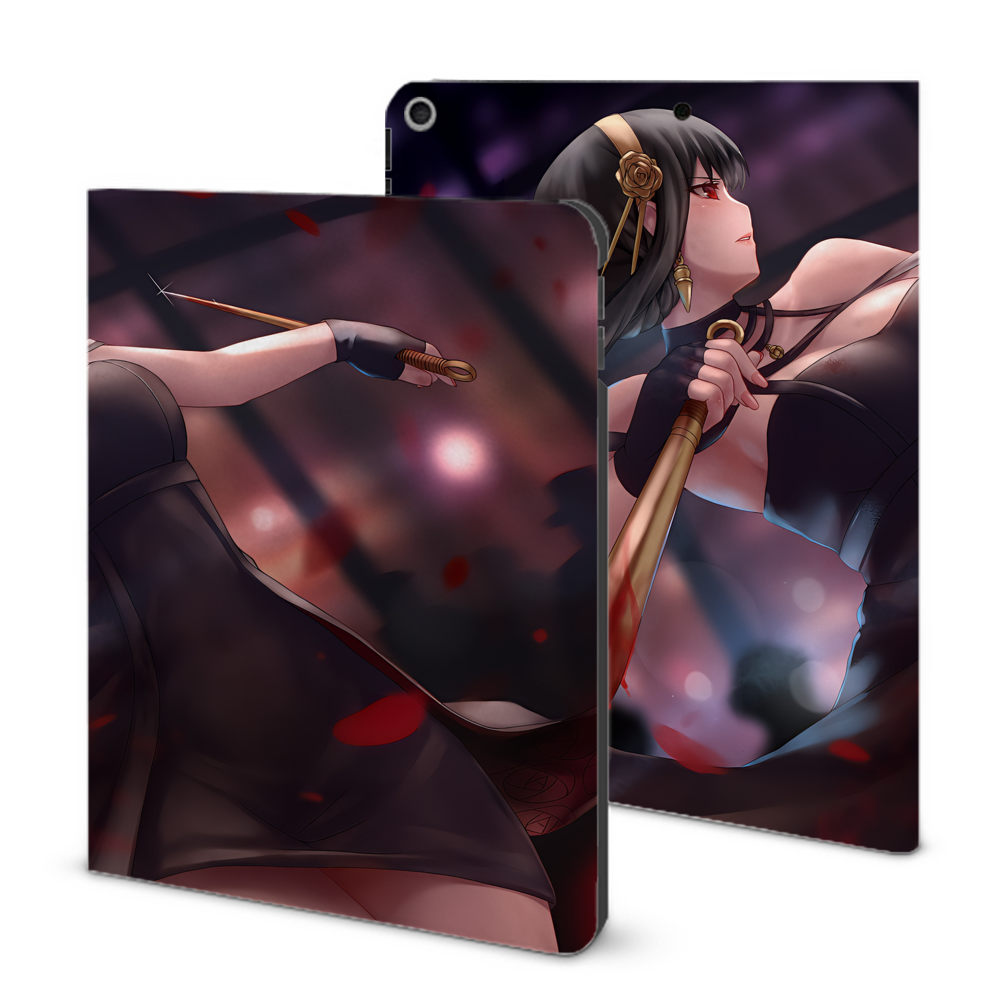 （画像用） SPY×FAMILY间谍家家酒 IPad ケース ブック型 PUレザー TPU 耐衝撃 軽量 薄型 ペン収納なし 全面保護 IPad 各モデル対応